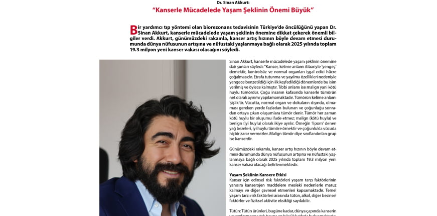 kanserle-mucadelede-yasam-sekli - Dr. Sinan Akkurt