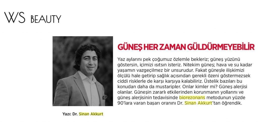 Womens Shine - 1.6.19 - Dr. Sinan Akkurt Güneş her zaman güldürmeyebilir