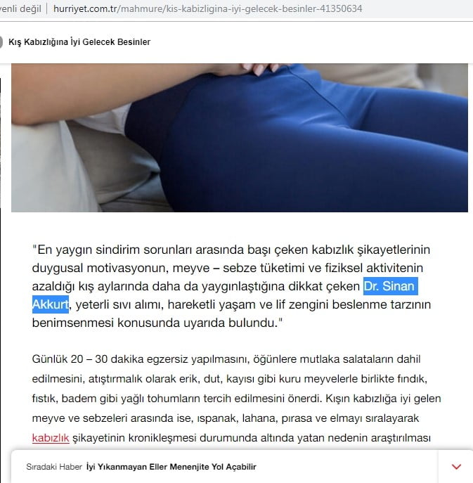 hurriyet.com.tr - 14.10.19 - Dr. Sinan Akkurt