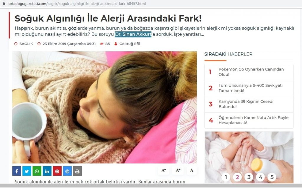 ortadogugazetesi.com - 23.10.19 - Dr. Sinan Akkurt