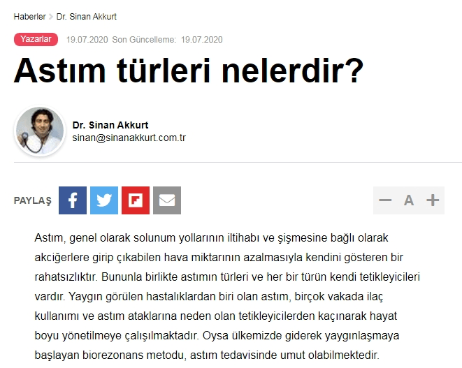 astim - Dr. Sinan Akkurt