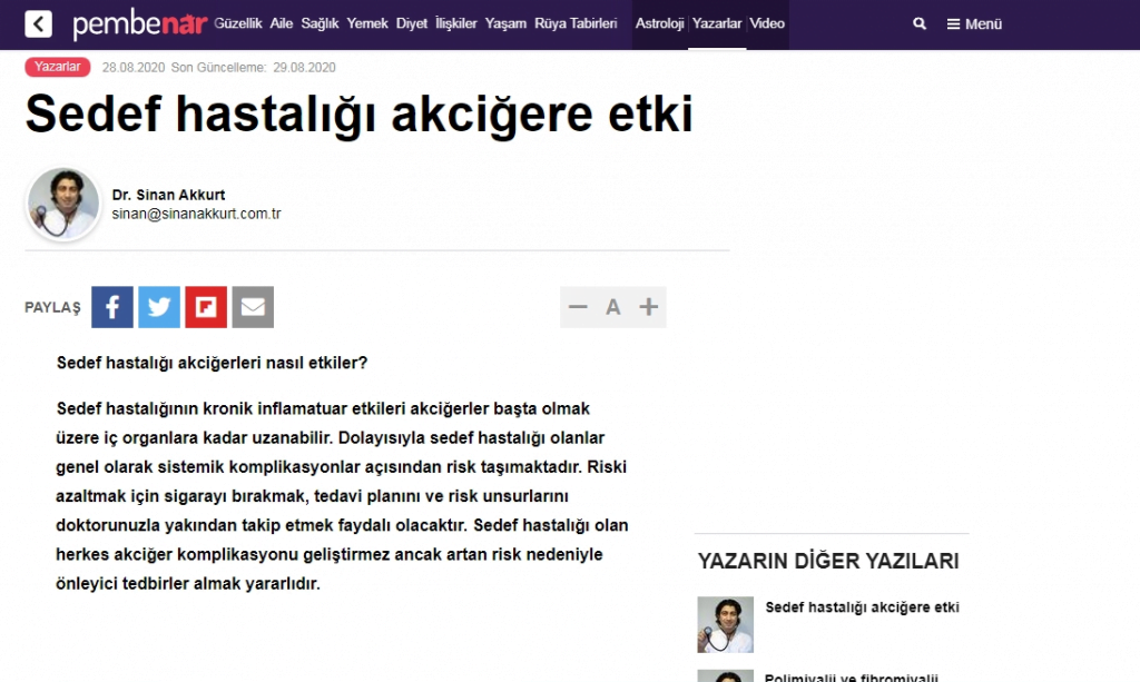 milliyet2 - Dr. Sinan Akkurt